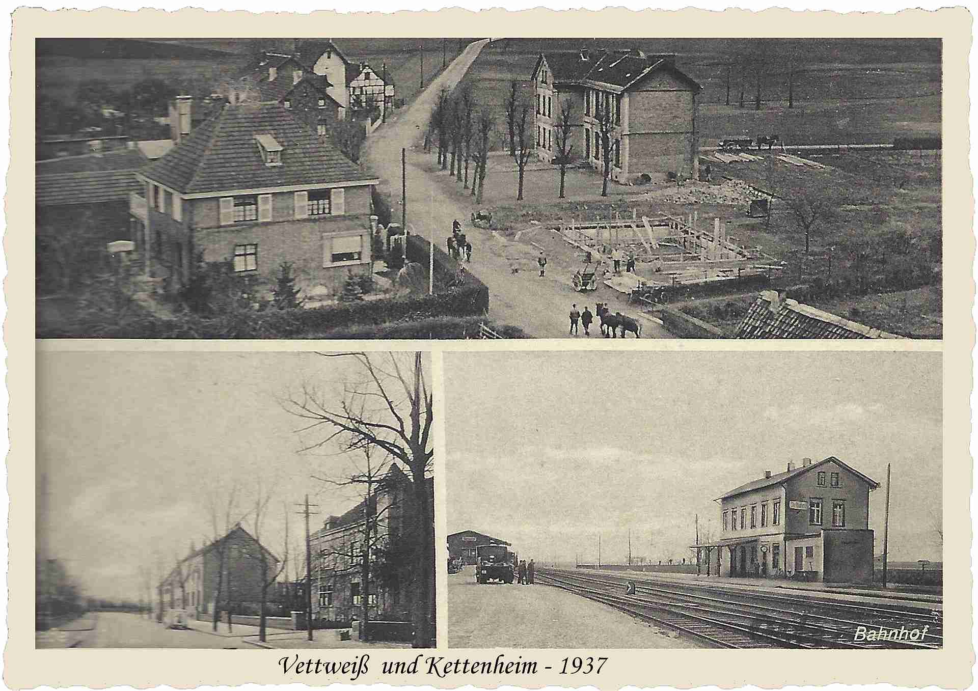 Vettweiss Postkarte 1937